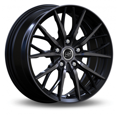 LLANTA ALUMINIO INFINY SPIKE NEGRO BRILLANTE PULIDO NEGRO 7,5 x 17 Et:35  4 x 100 73,1