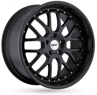 LLANTA ALUMINIO TSW VALENCIA NEGRO MATE 9,5 x 18 Et:40  5 x 114 76