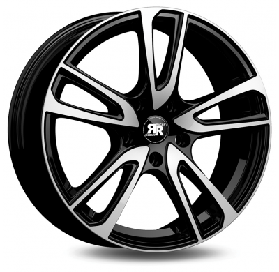 LLANTA ALUMINIO RACER WAVE LIGHT NEGRO CARA PULIDA 6,5 x 16 Et:20  4 x 108 65,1