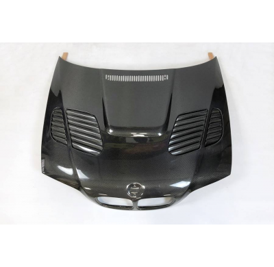 Capó Carbono BMW E46 '98-01 2P Look M3 GTR Fibra de Carbono