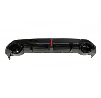 Difusor Trasero Audi A3 Sedan 2021+ SLine Look RS3 ABS Plástico ABS