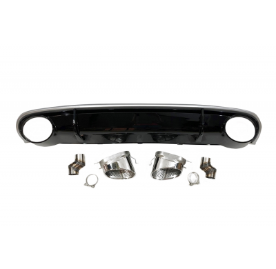 Difusor Trasero Audi A4 / A4 Avant B8 08-12 Look RS4 ABS Plástico ABS