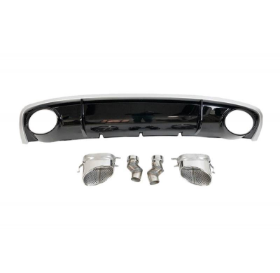 Difusor Trasero Audi A4 B8 4P / Avant 12-15 Look RS4 Plástico ABS
