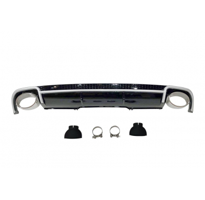 Difusor Trasero AUDI A4 B9 2016+ LOOK RS4 ABS Plástico ABS