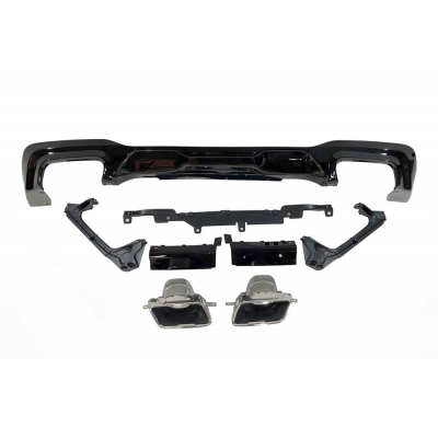 Difusor Trasero BMW F44 look M Performance Brillante Negro Plástico ABS