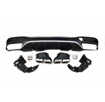 Difusor Trasero Mercedes W166 GLE 350 look AMG 63 Colas Plástico ABS