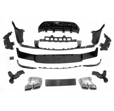 Difusor Trasero Mercedes X253 GLC 2020+ look AMG GLC63 Plástico ABS