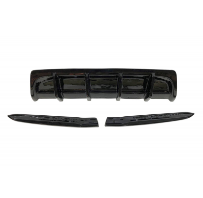 Difusor Trasero Volkswagen Arteon R MAX 2021 Negro Brillante Plástico ABS