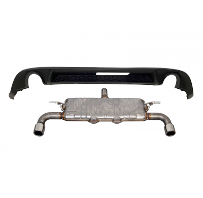 Difusor Trasero Volkswagen Golf 7.5 look GTI ESCAPE Plástico ABS