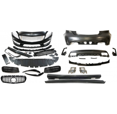 Kit Carrocería Mercedes W176 A45 2012-2015 Look AMG  Parrilla Plástico ABS
