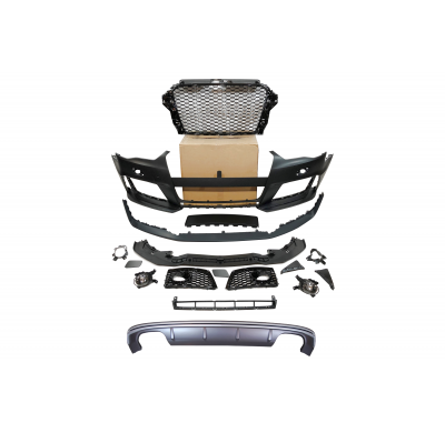 Kit De Carrocería Audi A3 V8 13-15 4 Puertas Look RS3 Plástico ABS