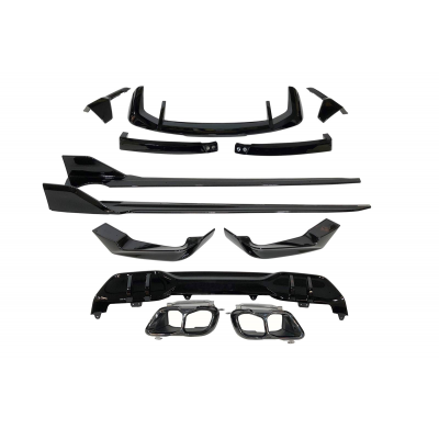 Kit De Carrocería BMW G05 X5 LCI 2023+ Look M Performance Brillante Negro Plástico ABS