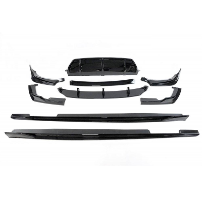 Kit De Carrocería BMW G06 X6 Look M Performance Brillante Negro Plástico ABS