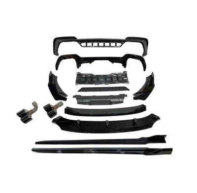 Kit De Carrocería BMW X3 G01 2018-2021 Look M Performance Brillante Negro Plástico ABS