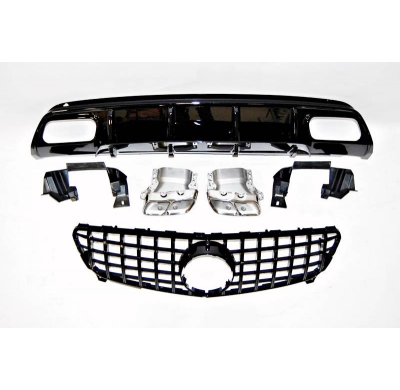 Kit De Carrocería Mercedes W176 2016-2018 Look GT Plástico ABS