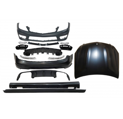 Kit De Carrocería Mercedes W204 2007-2013 Look AMG Capó Plástico ABS
