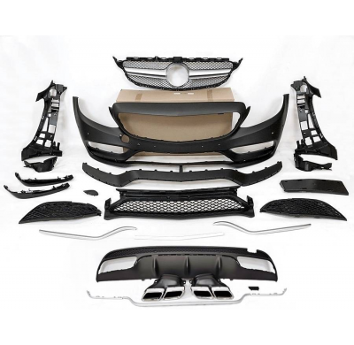 Kit De Carrocería Mercedes W205 2014-2018 4P / SW Look C63 Plástico ABS