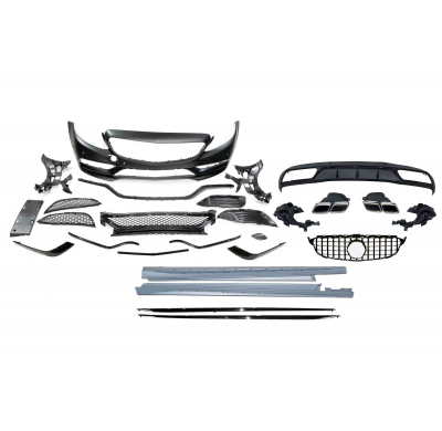 Kit De Carrocería Mercedes W205 2014-2018 4P / SW Look C63 Plástico ABS