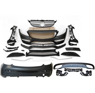 Kit De Carrocería Mercedes W205 2014-2018 Coupe Look C63 Plástico ABS