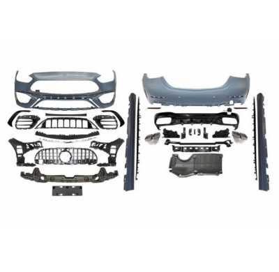 Kit De Carrocería Mercedes W206 4 Puertas Look AMG C63 Plástico ABS
