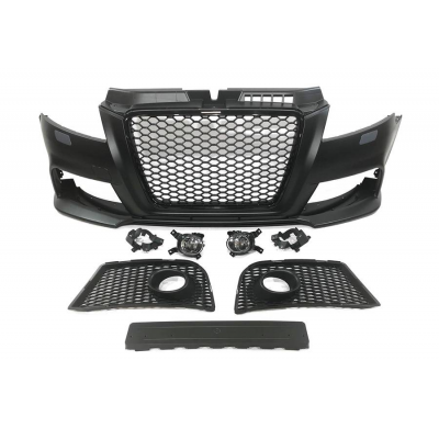 Paragolpes Delantero Audi A3 Y Sportback 09-12 Look RS3 ABS Antinieblas Plástico ABS