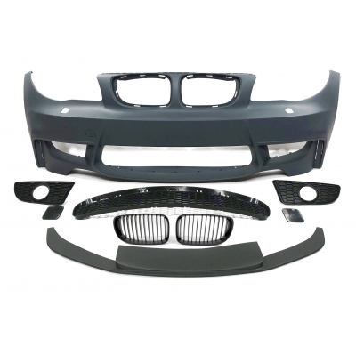 Paragolpes Delantero BMW E82/E88/E87/E81 Look M1 Spoiler Plástico ABS