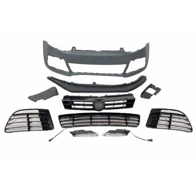 Paragolpes Delantero Volkswagen Polo 2009-2017 Look R Plástico ABS