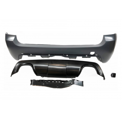 Paragolpes Trasero BMW E61 Look M 2 Salidas ABS Plástico ABS