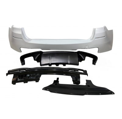 Paragolpes Trasero BMW F11 10-16 Look M Performance Doble Salida ABS Plástico ABS