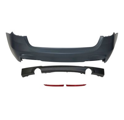 Paragolpes Trasero BMW F31 Look M-Tech Doble Salida Plástico ABS