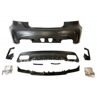 Paragolpes Trasero Mercedes W176 2012-2015 A45 Look AMG Plástico ABS