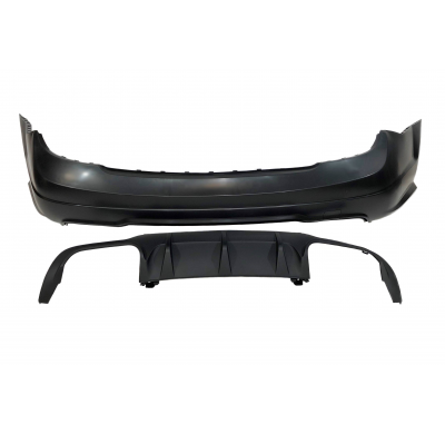 Paragolpes Trasero Mercedes W204 2/4 Puertas Look AMG 11-13 Plástico ABS