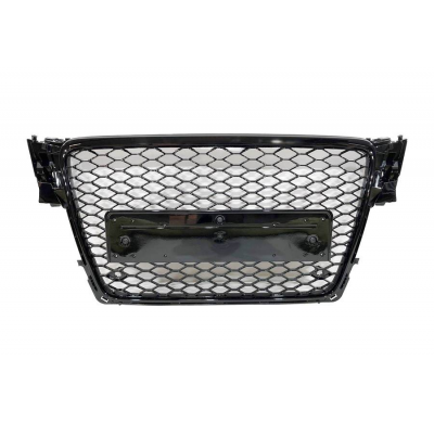 Parrilla Audi A4 Look RS4 B8 2009-2012 Full Black Plástico ABS