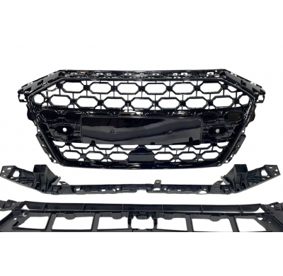 Parrilla Delantera Audi A3 2021+ Look RS3 Black Plástico ABS