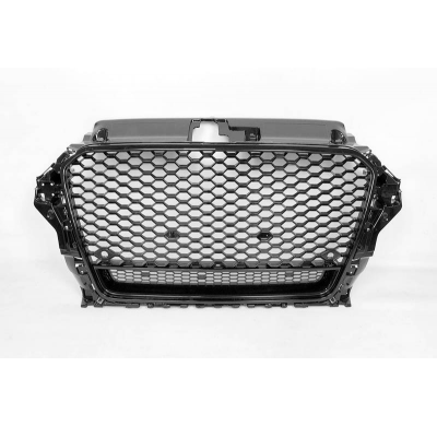 Parrilla Delantera Audi A3 V8 Look RS3 2013-2015 Mod 2 Plástico ABS
