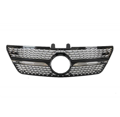 Parrilla Mercedes W164 LCI 2009-02012 Look Diamond Black Plástico ABS