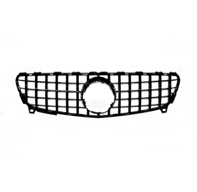 Parrilla Mercedes W176 2016-2018 Look GT Negro brillante Plástico ABS