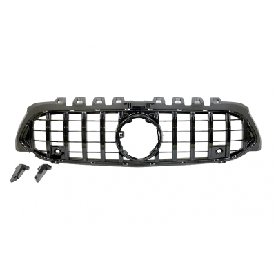 Parrilla Mercedes W177 / V177 GTR Cámara 360 Negro Brillante Plástico ABS