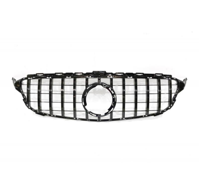 Parrilla Mercedes W205 2019 Look GT Full Black Plástico ABS