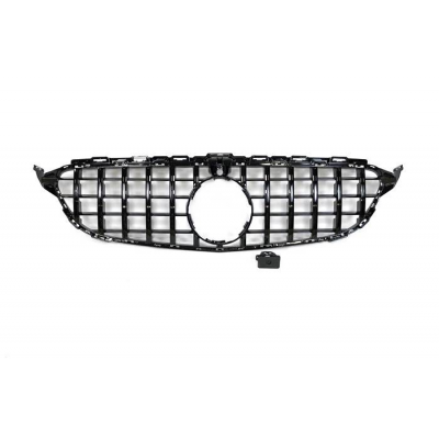 Parrilla Mercedes W205 2019 Look GT Cámara Plástico ABS