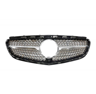 Parrilla Mercedes W212 2014 Look Diamond Cámara Plástico ABS