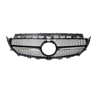 Parrilla Mercedes W213 / S213 / C238 Diamond Con Cámara Plástico ABS