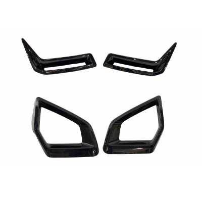 Splitters Delanteros BMW G05 X5 / G18 LCI Negro brillante Plástico ABS