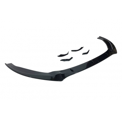 Spoiler Delantero Audi A3 2017-2019 look RS3 Negro Brillante Plástico ABS
