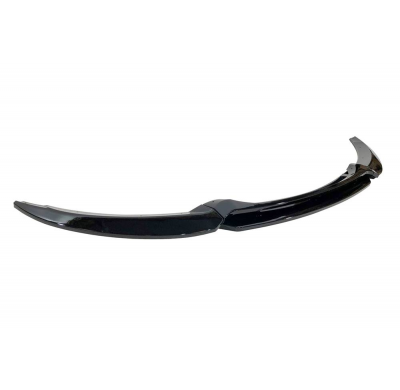 Spoiler Delantero BMW E82 / E88 2020+ Look M SPORT Brillante Negro Plástico ABS