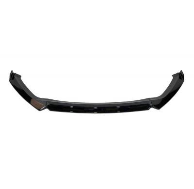 Spoiler Delantero Seat Leon 2013-2020 Negro Brillante Plástico ABS