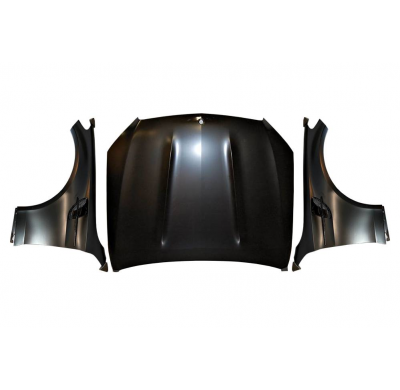 Capó y Aletas Mercedes W205 2014-2021 4P/COUPE/ESTATE Look GT Metal