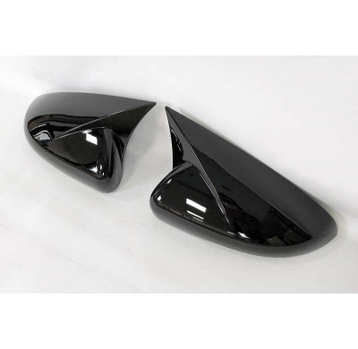 Cubre Espejos Volkswagen Golf 6 R20 Negro Brillante Plástico ABS