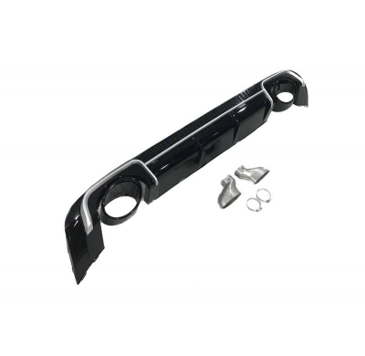 Difusor Trasero Audi A3 V8 4 puertas (Sedan) 2013-2015 Look RS3 ABS Plástico ABS