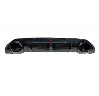 Difusor Trasero Audi A3 Sportback 2021+ SLine Look RS3 ABS Plástico ABS